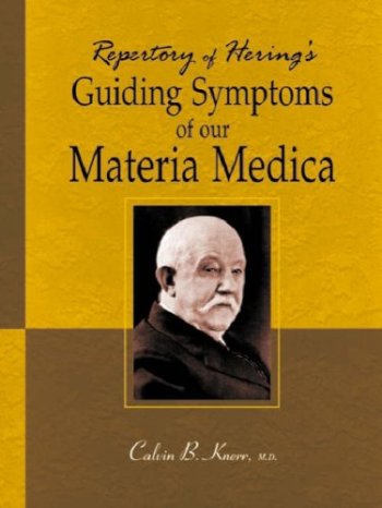 Knerr C. Repertory of Hering's Guiding Symptoms of our Materia Medica